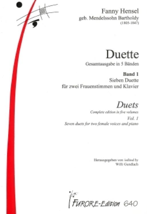 Book cover for Duets vol. 1: S/S with piano