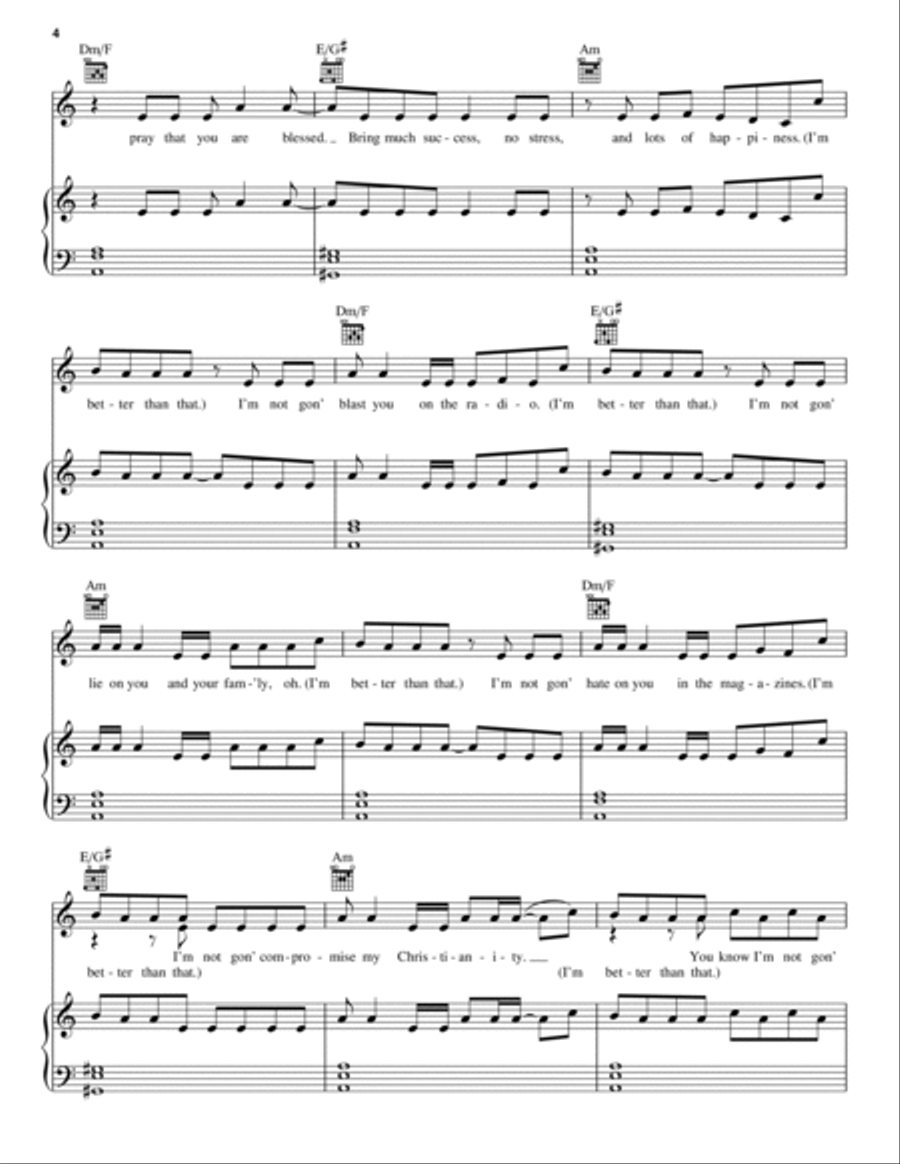 Survivor Piano, Vocal, Guitar scores gallery preview page 4