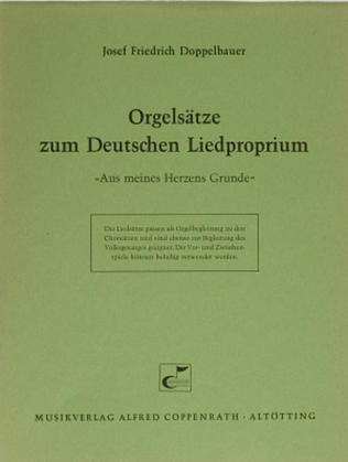 Book cover for Doppelbauer, Orgelsatze zum Deutschen Liedproprium
