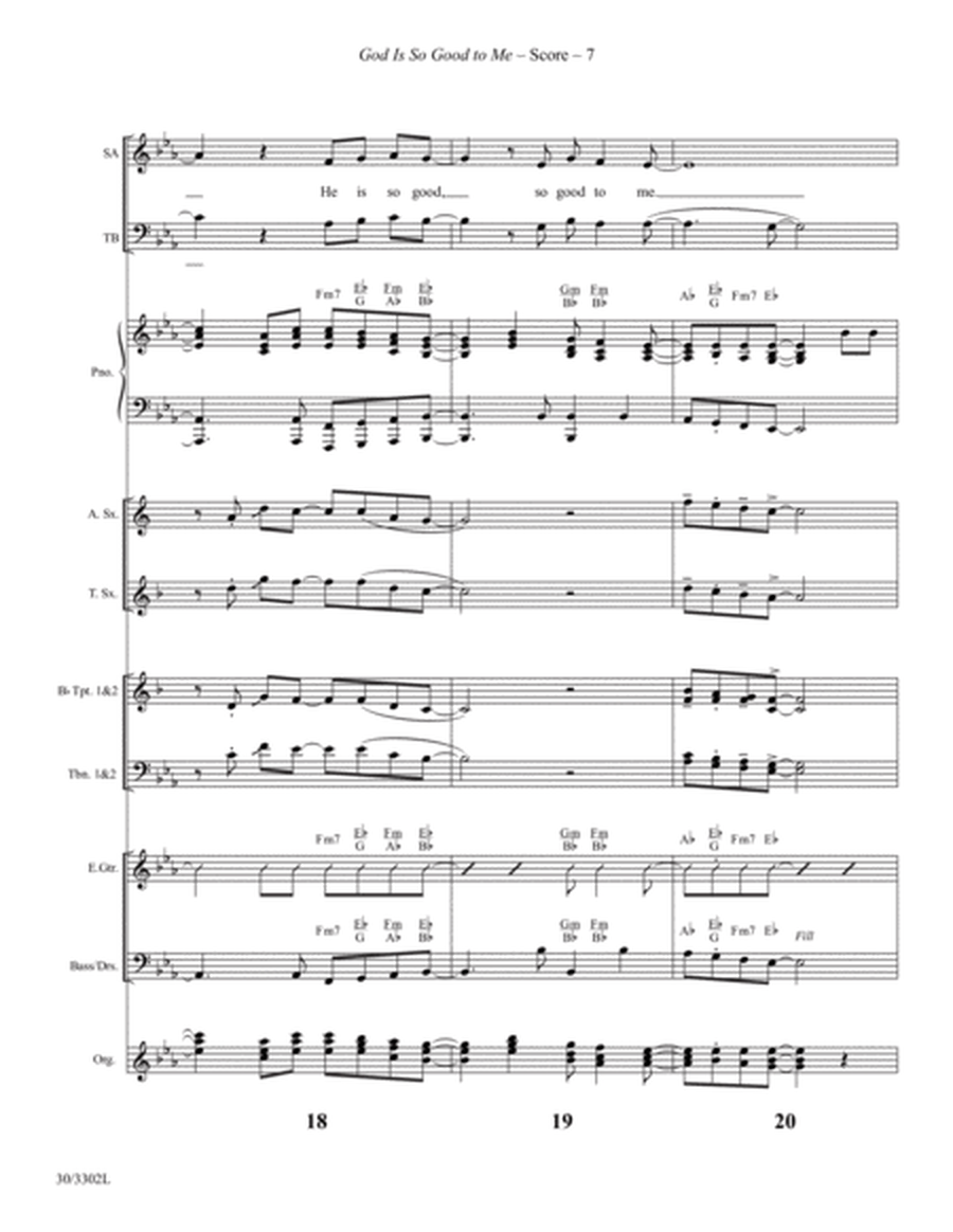 God Is So Good to Me - Brass and Rhythm Score and Parts image number null
