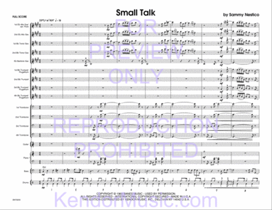 Small Talk Jazz Ensemble scores gallery preview page 2