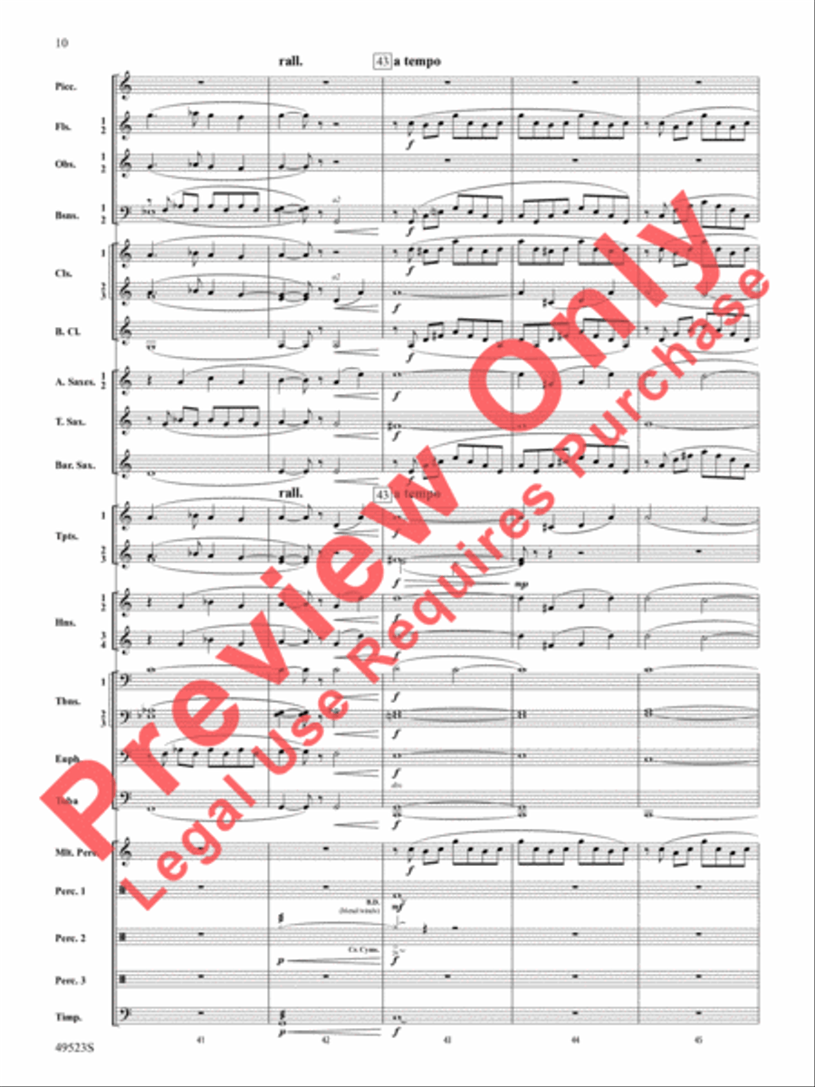 Life Eternal Concert Band scores gallery preview page 11