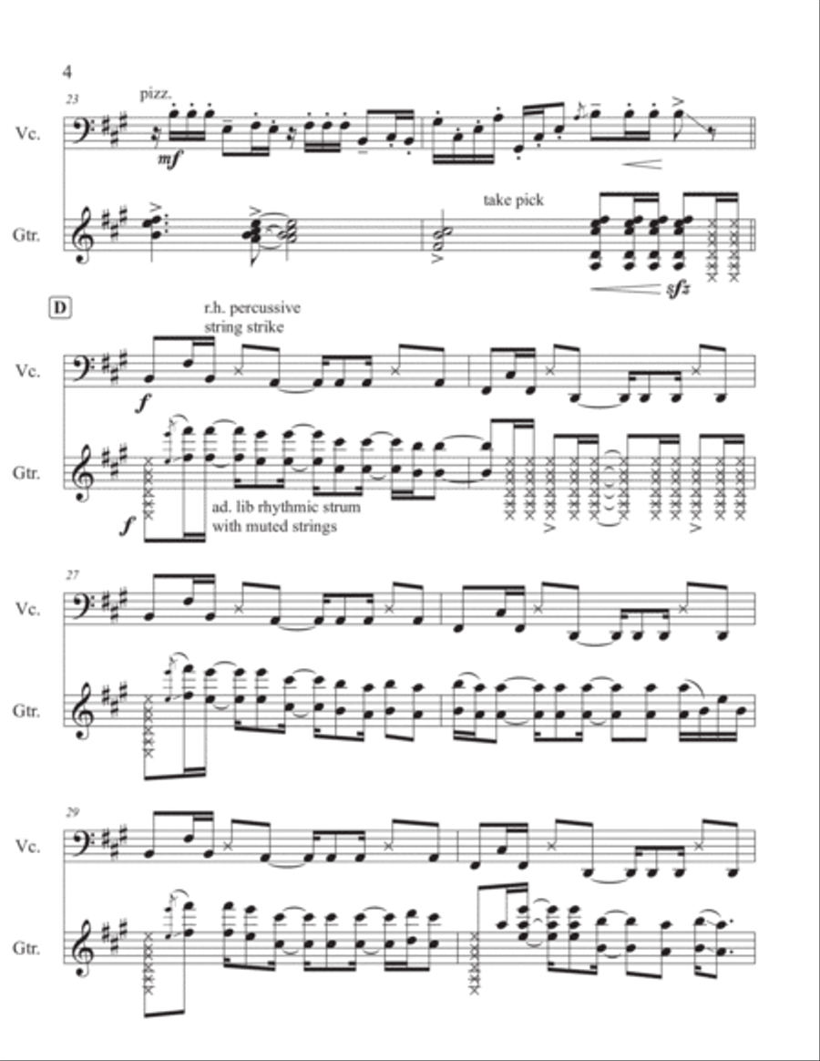 Wish You Were Here String Duet scores gallery preview page 4