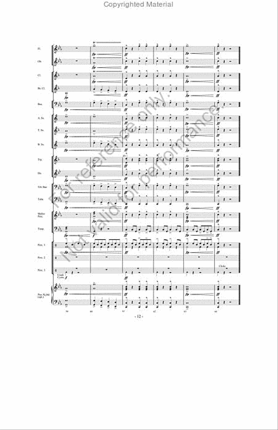 Creature Feature Concert Band scores gallery preview page 11
