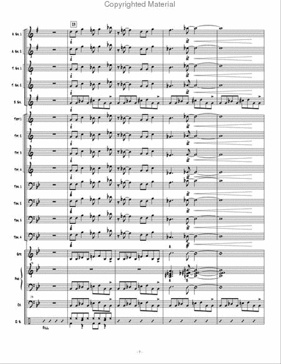 Espionage 1 Jazz Ensemble scores gallery preview page 8