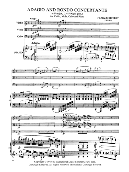 Adagio And Rondo In F Major (Op. Posth.)