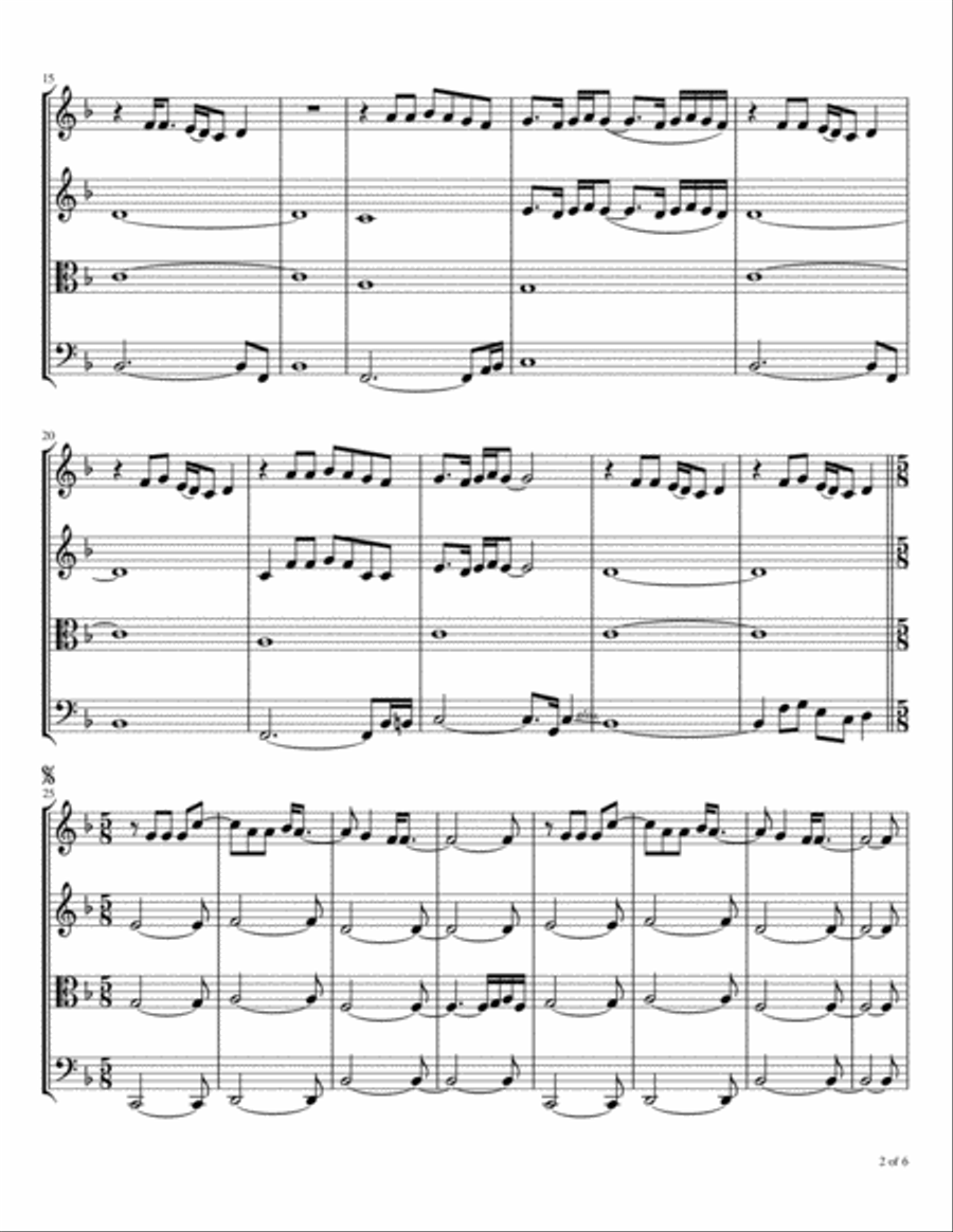 Edge Of The World Edge Of The World String Quartet scores gallery preview page 3