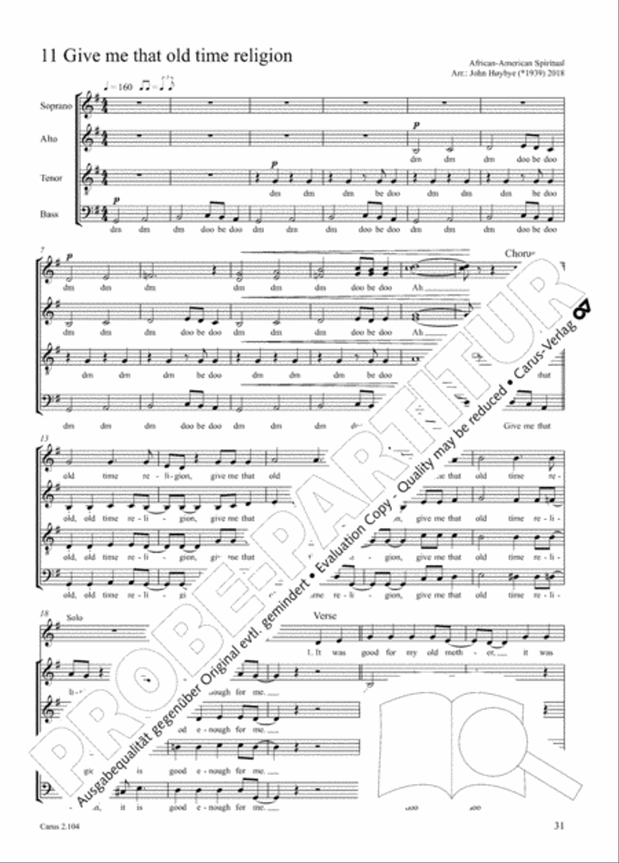 Hallelujah. Gospels and Spirituals for mixed choir Mixed Choir scores gallery preview page 19