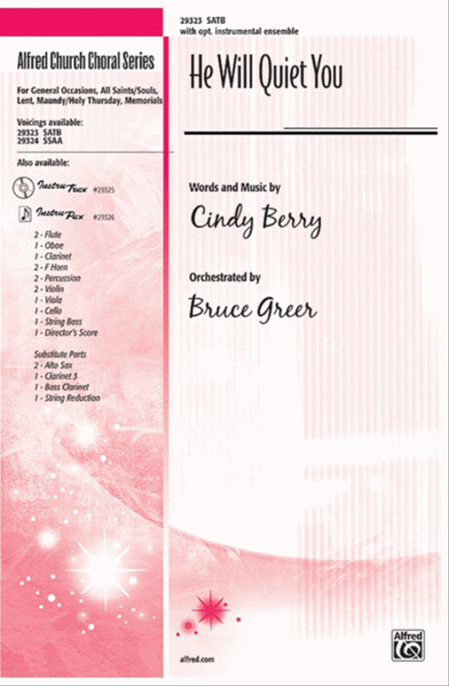 He Will Quiet You 4-Part scores gallery preview page 1