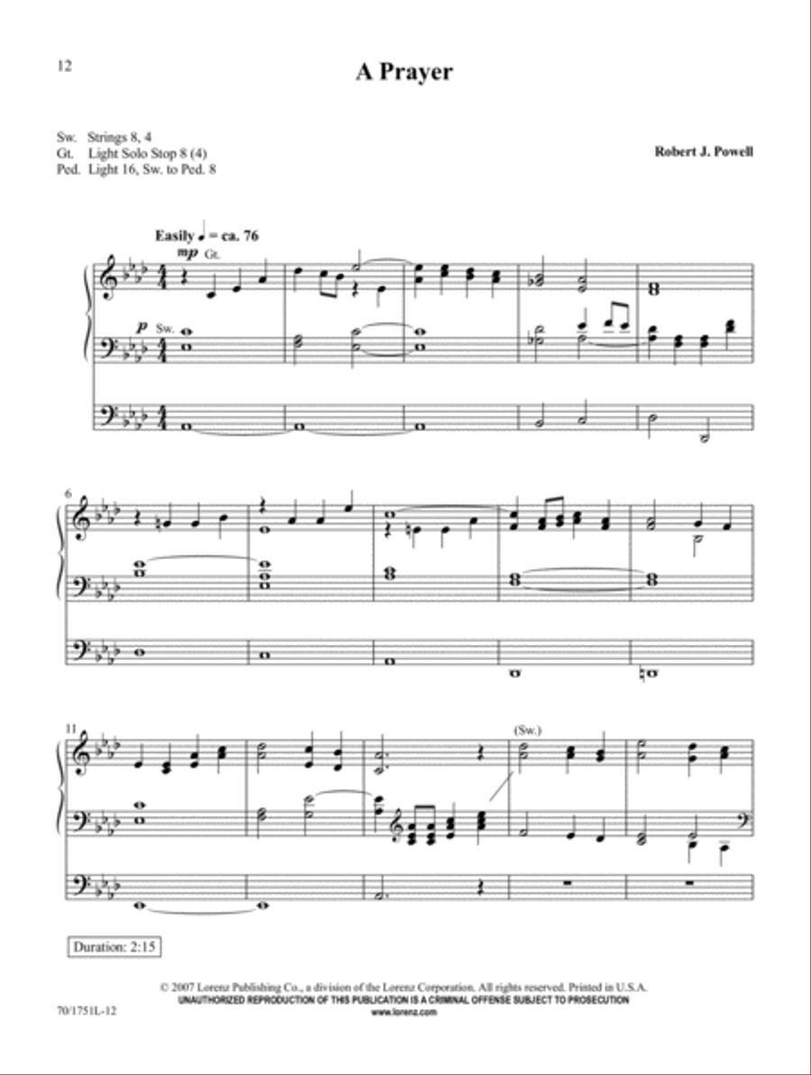 From Penitence to Glory Organ Solo scores gallery preview page 5