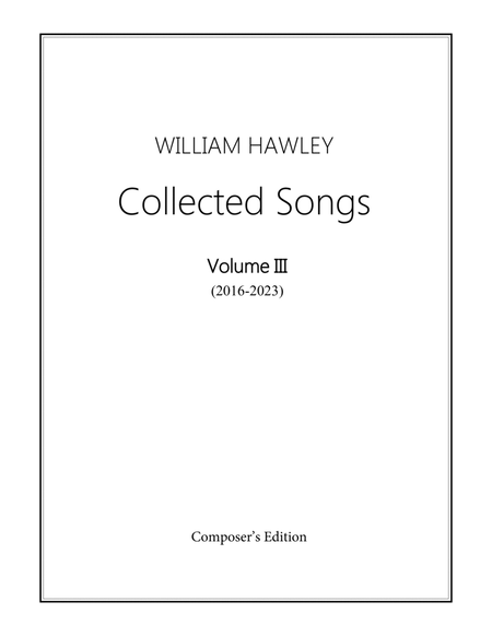 Collected Songs, Volume III (2016-2023) image number null