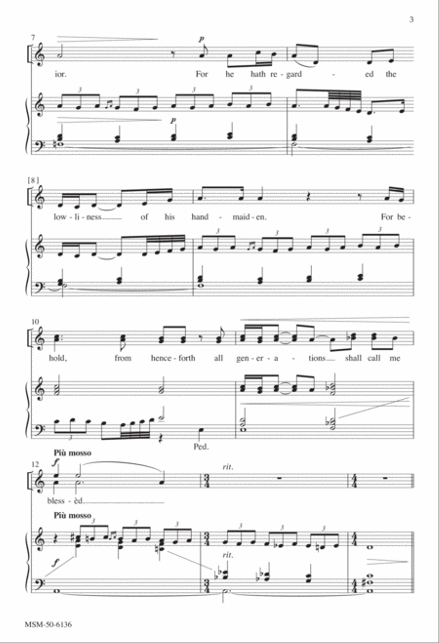 Magnificat and Nunc dimittis 2-Part scores gallery preview page 2