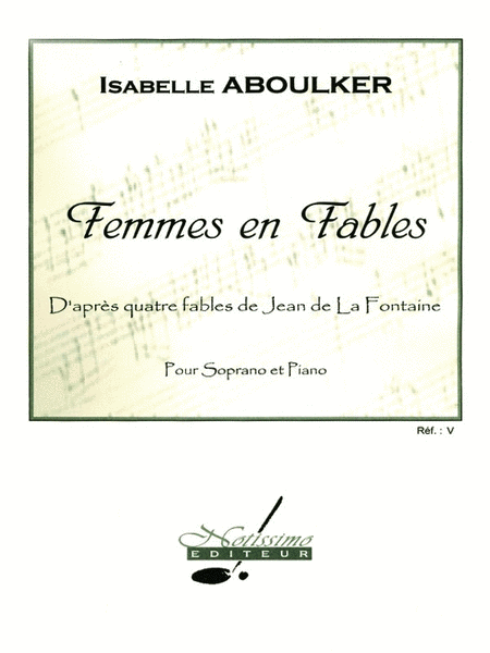 Aboulker La Fontaine Femmes En Fables Voice & Piano Book