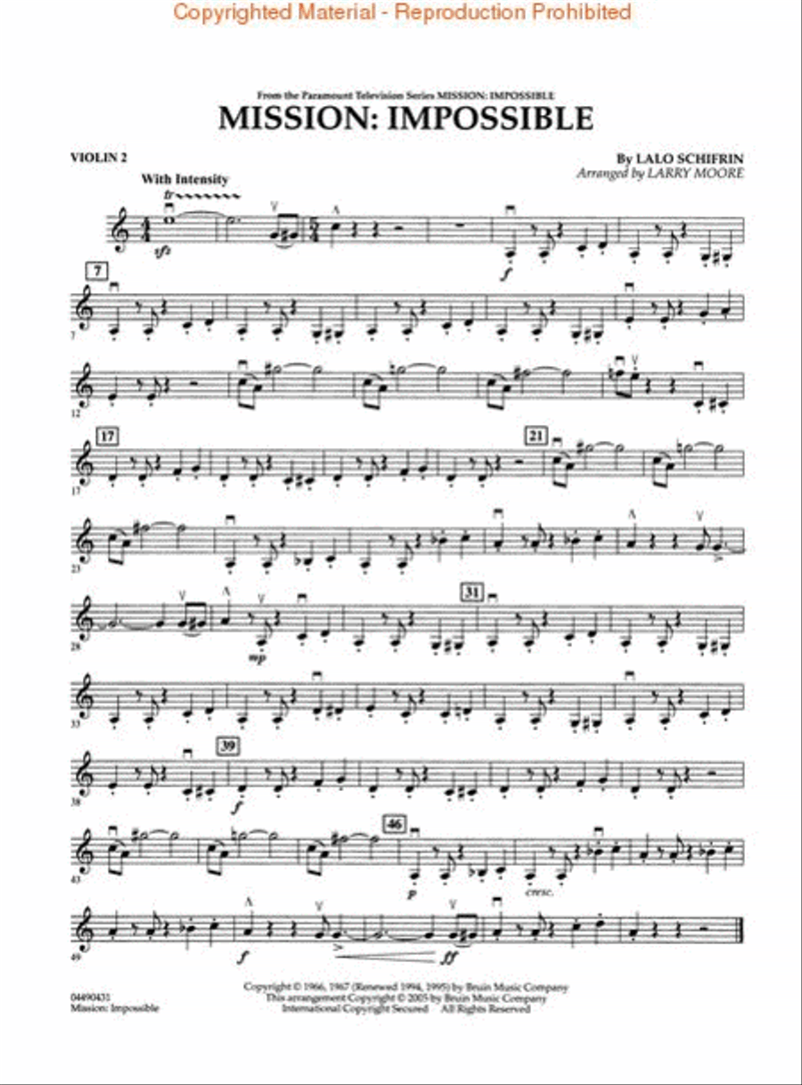 Mission: Impossible String Quartet scores gallery preview page 4