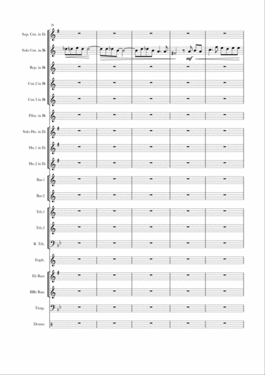 Weardale Dawn & Variations for Brass Band Brass Band scores gallery preview page 5