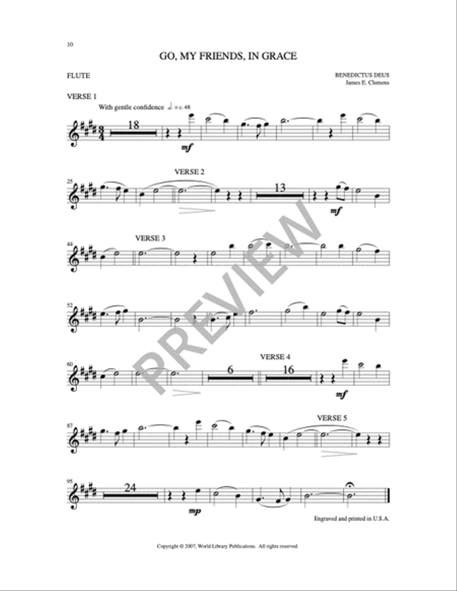 Go My Friends in Grace 4-Part scores gallery preview page 2