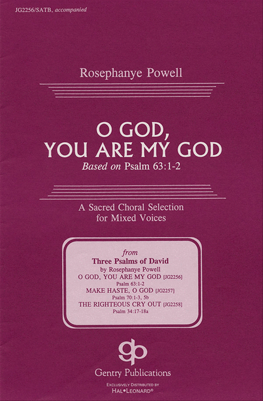 O God, You Are My God 4-Part scores gallery preview page 1