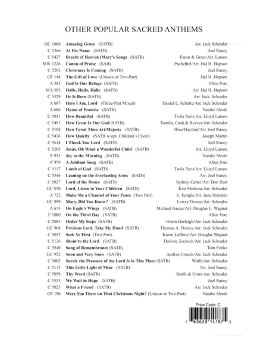 Closer to You 3-Part scores gallery preview page 12