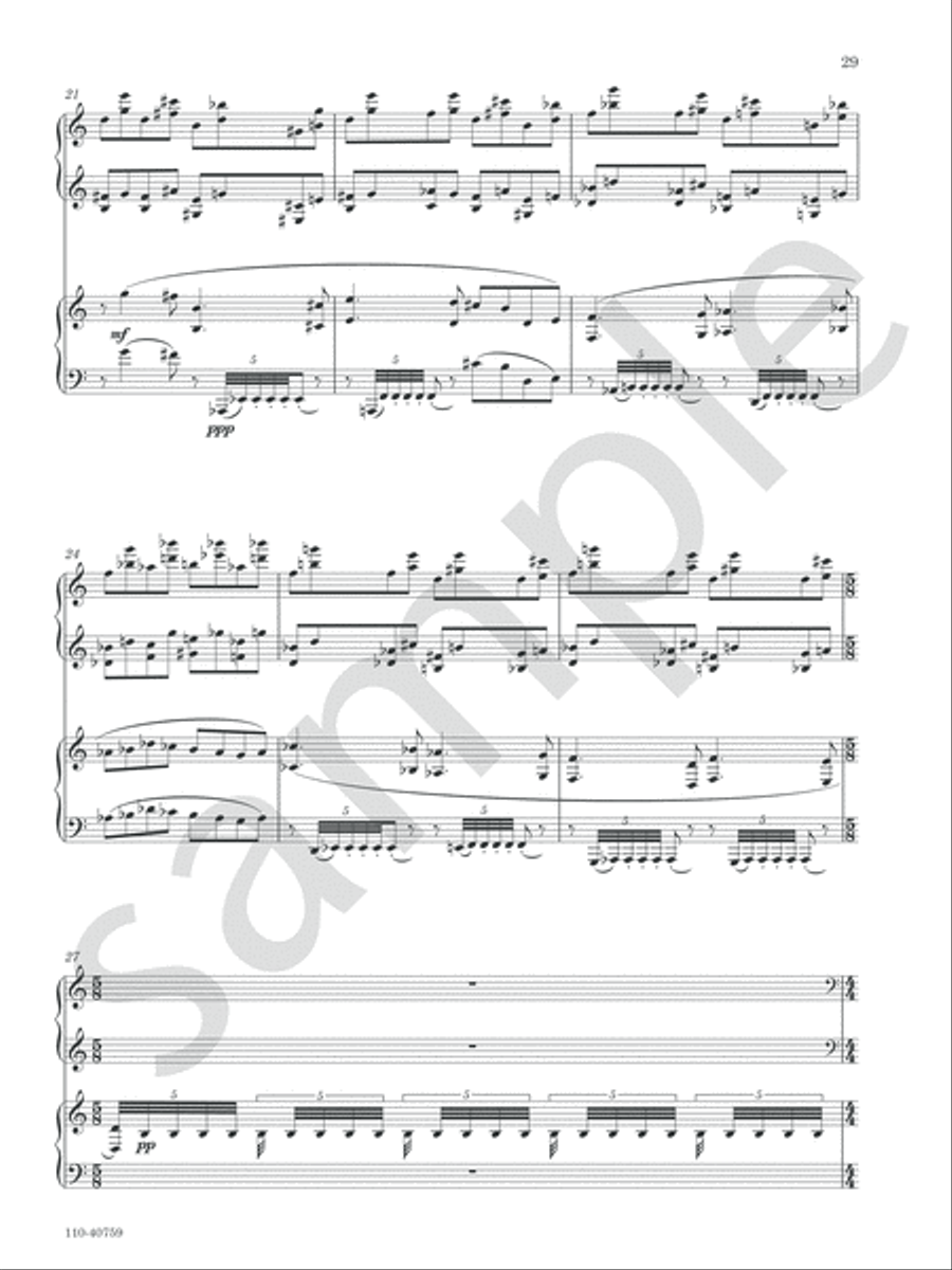 Three Lullabies Chamber Music scores gallery preview page 12