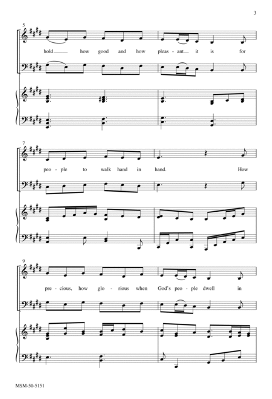 Song of Unity 4-Part scores gallery preview page 2