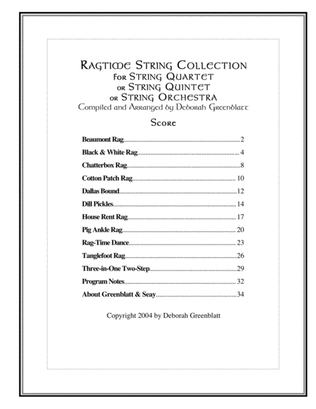 Ragtime String Collection - Score