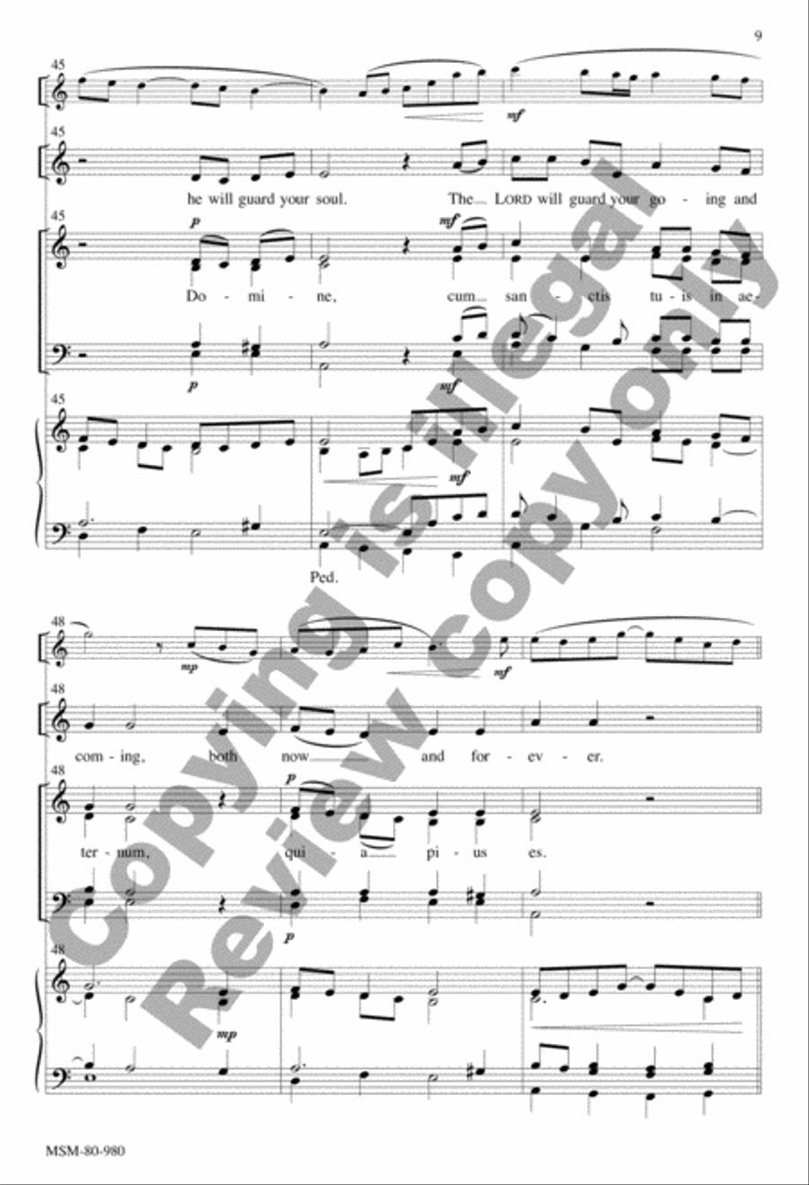 May Light Eternal Shine on Your Servant: Communion Antiphon for the Mass of Christian Burial 4-Part scores gallery preview page 9