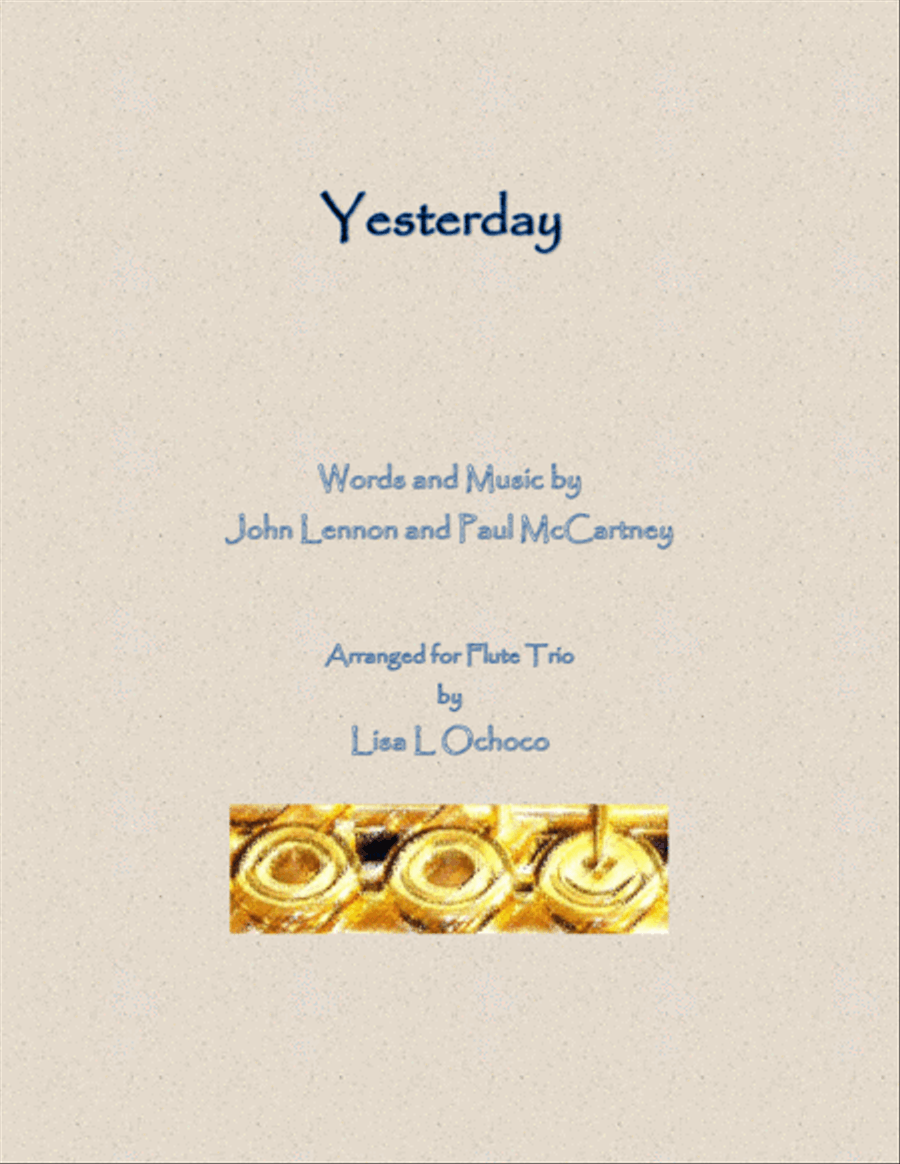 Yesterday Yesterday Flute Trio scores gallery preview page 1