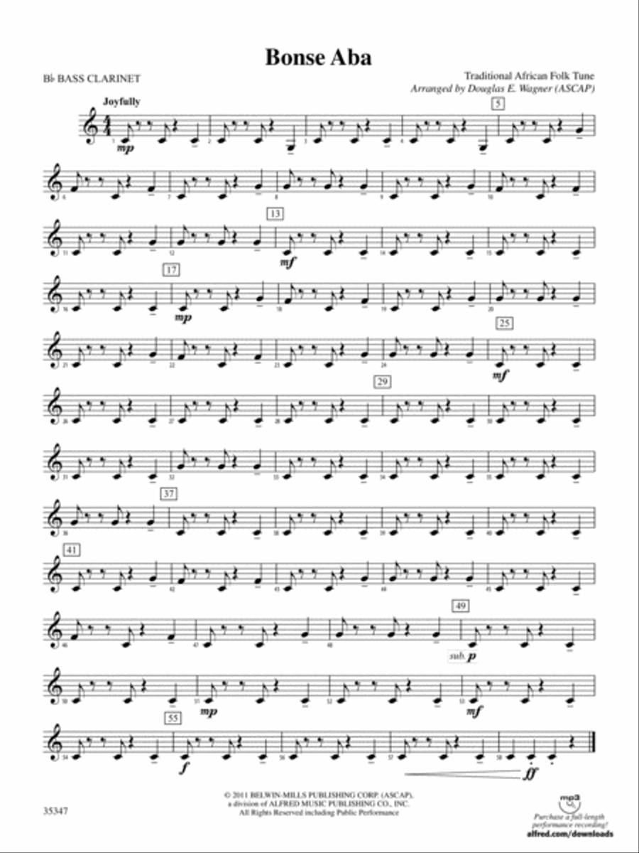 Bonse Aba: B-flat Bass Clarinet