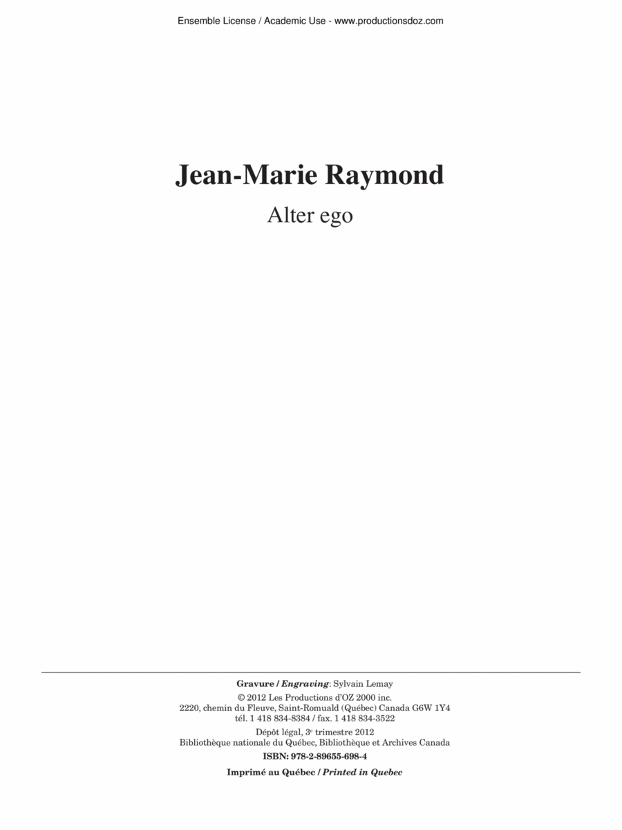 Alter Ego Classical Guitar scores gallery preview page 1