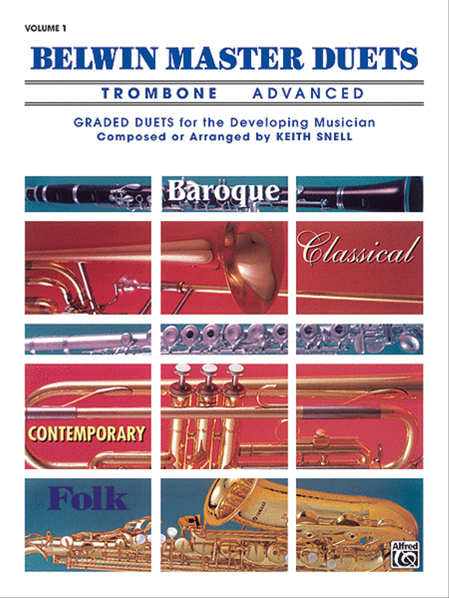Belwin Master Duets (Trombone), Volume 1 Trombone Duet scores gallery preview page 1