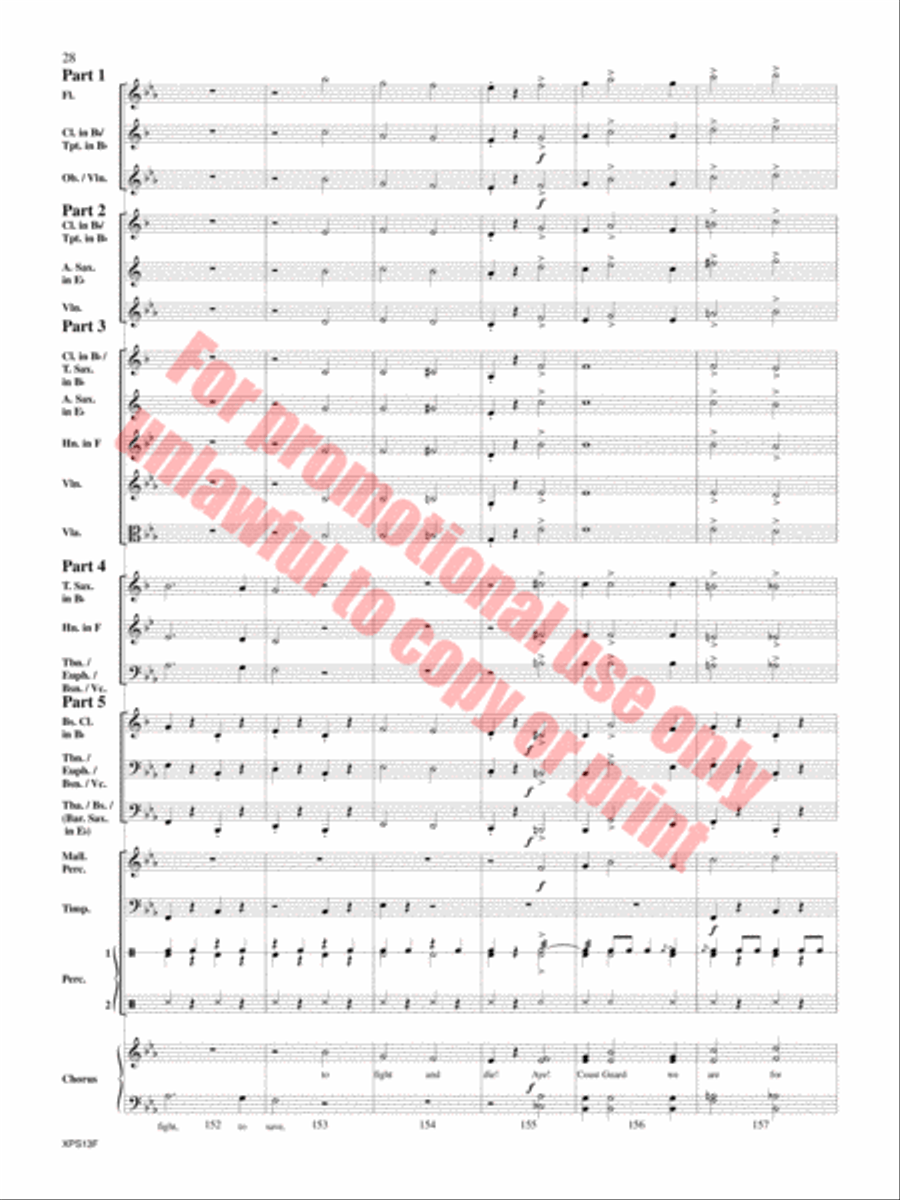 Armed Forces The Pride of America! Concert Band scores gallery preview page 29