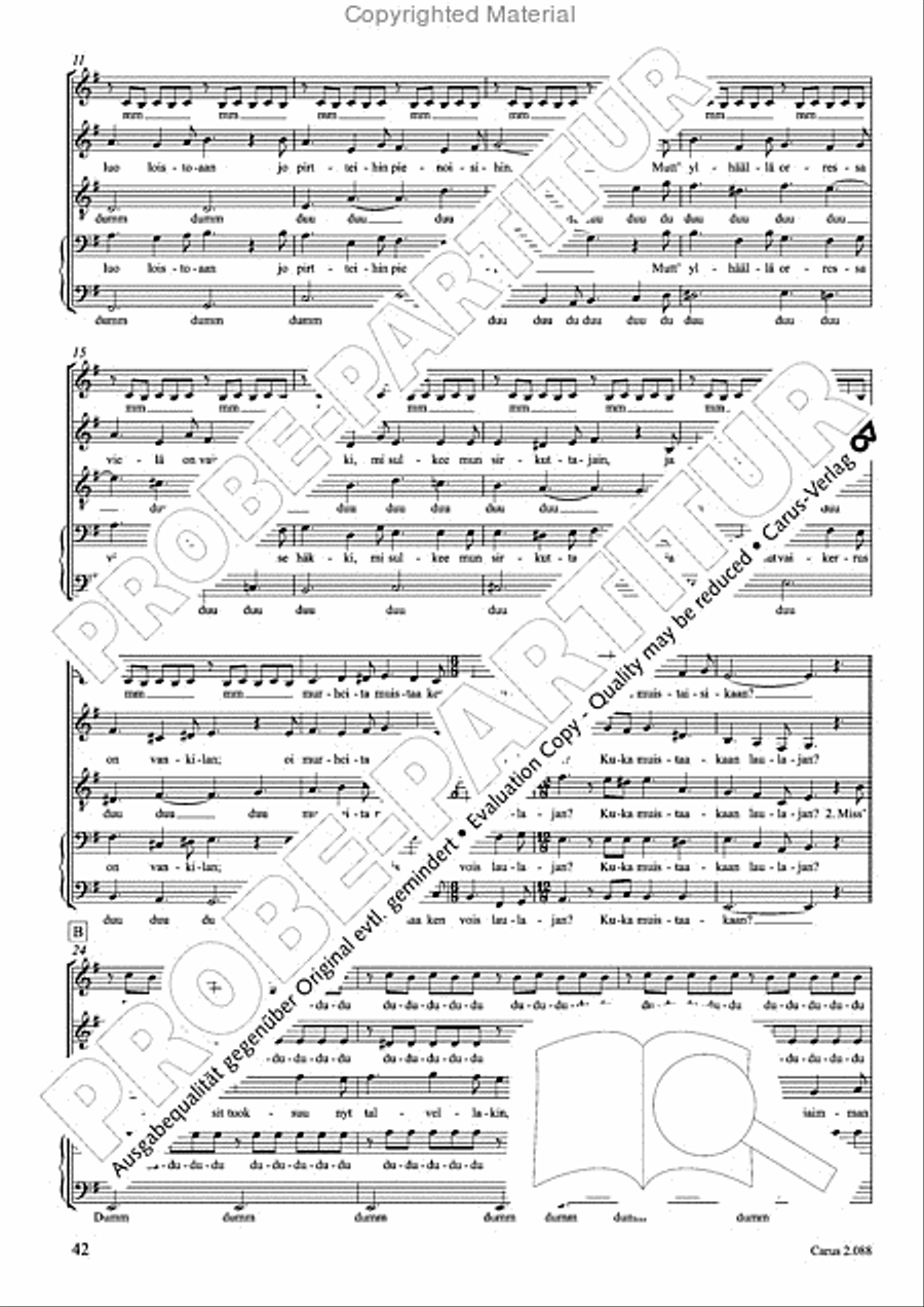 Calmus Christmas Carols Choir scores gallery preview page 43