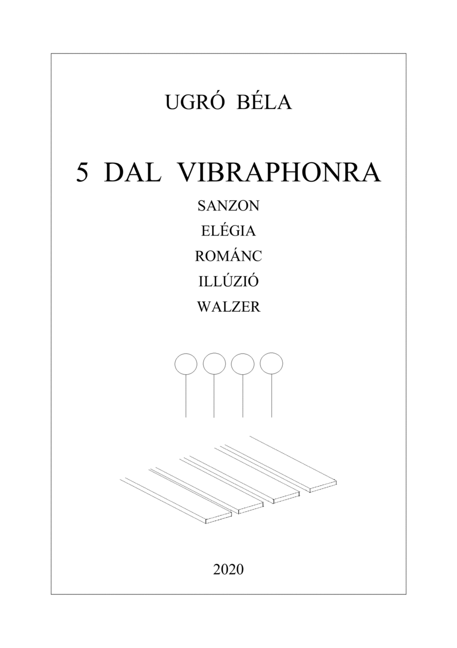 5 Songs for Vibraphone - 5 Dal Vibraphonra Vibraphone scores gallery preview page 1