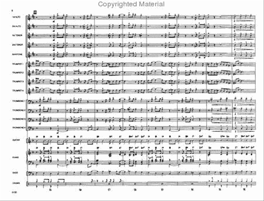 A Shuffle for Uncle Guido Jazz Ensemble scores gallery preview page 5