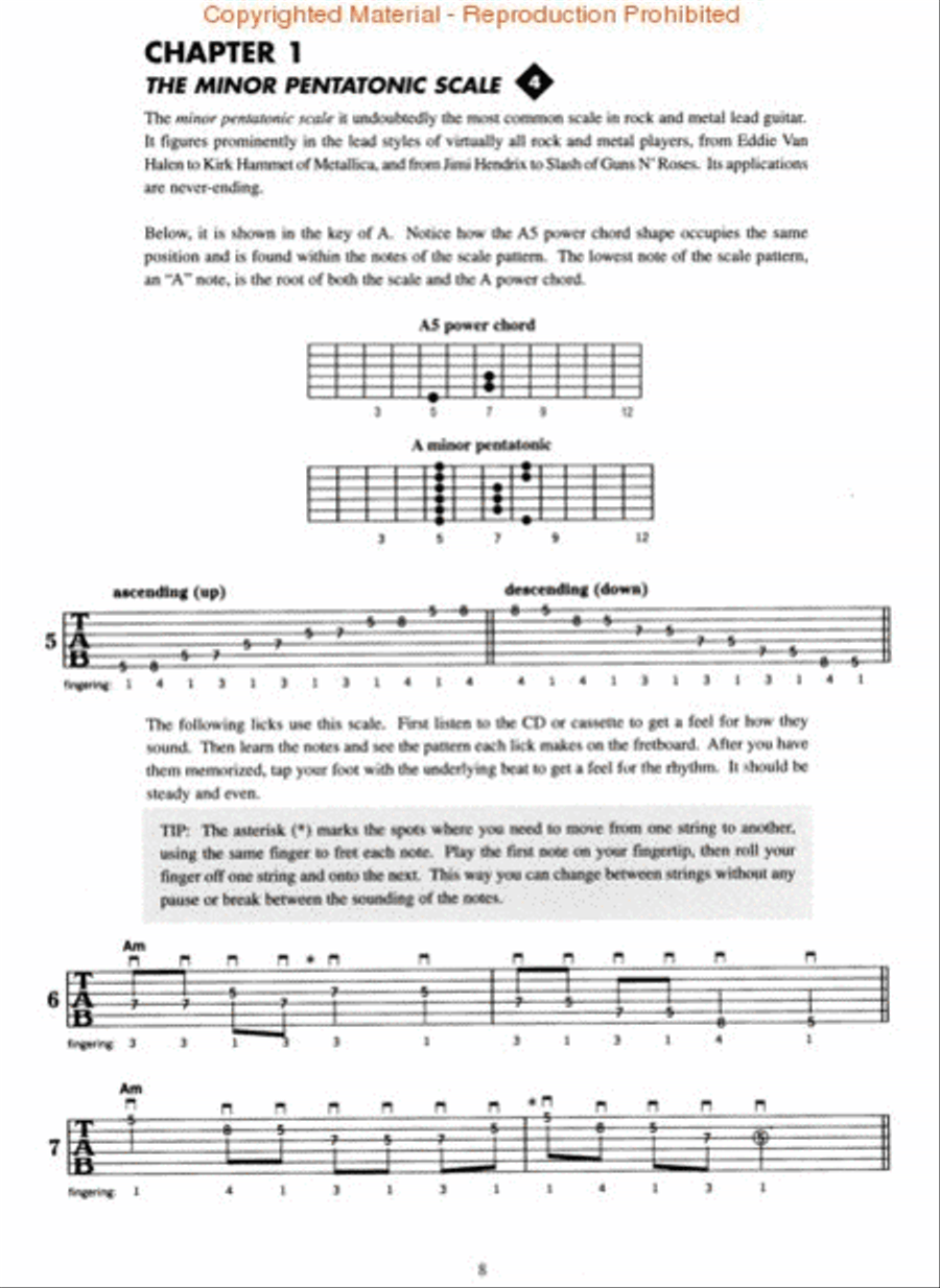 Metal Lead Guitar Vol. 1 Metal Lead Guitar Vol. 1 Electric Guitar scores gallery preview page 3
