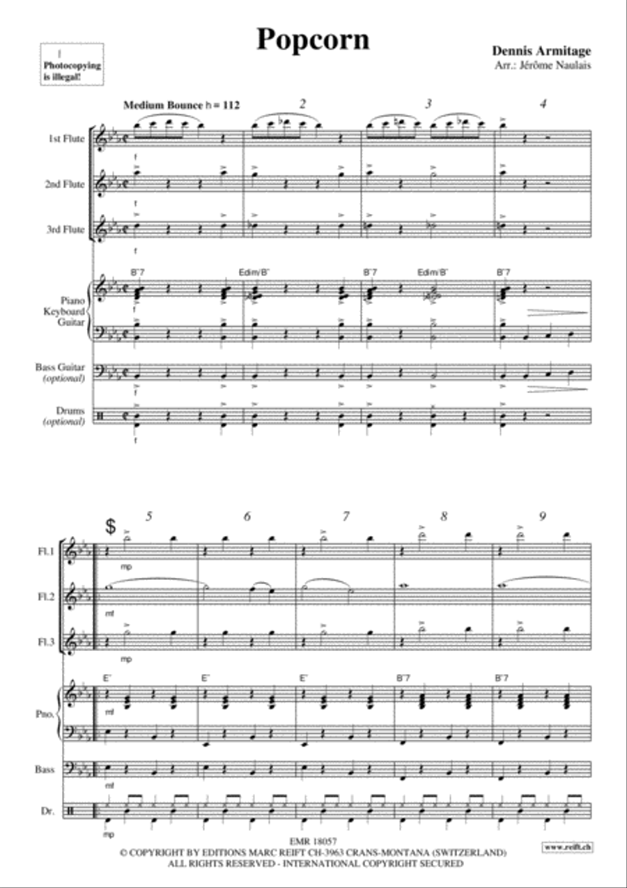 Popcorn Flute scores gallery preview page 3