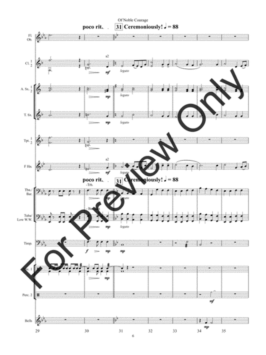 Of Noble Courage - Full Score image number null
