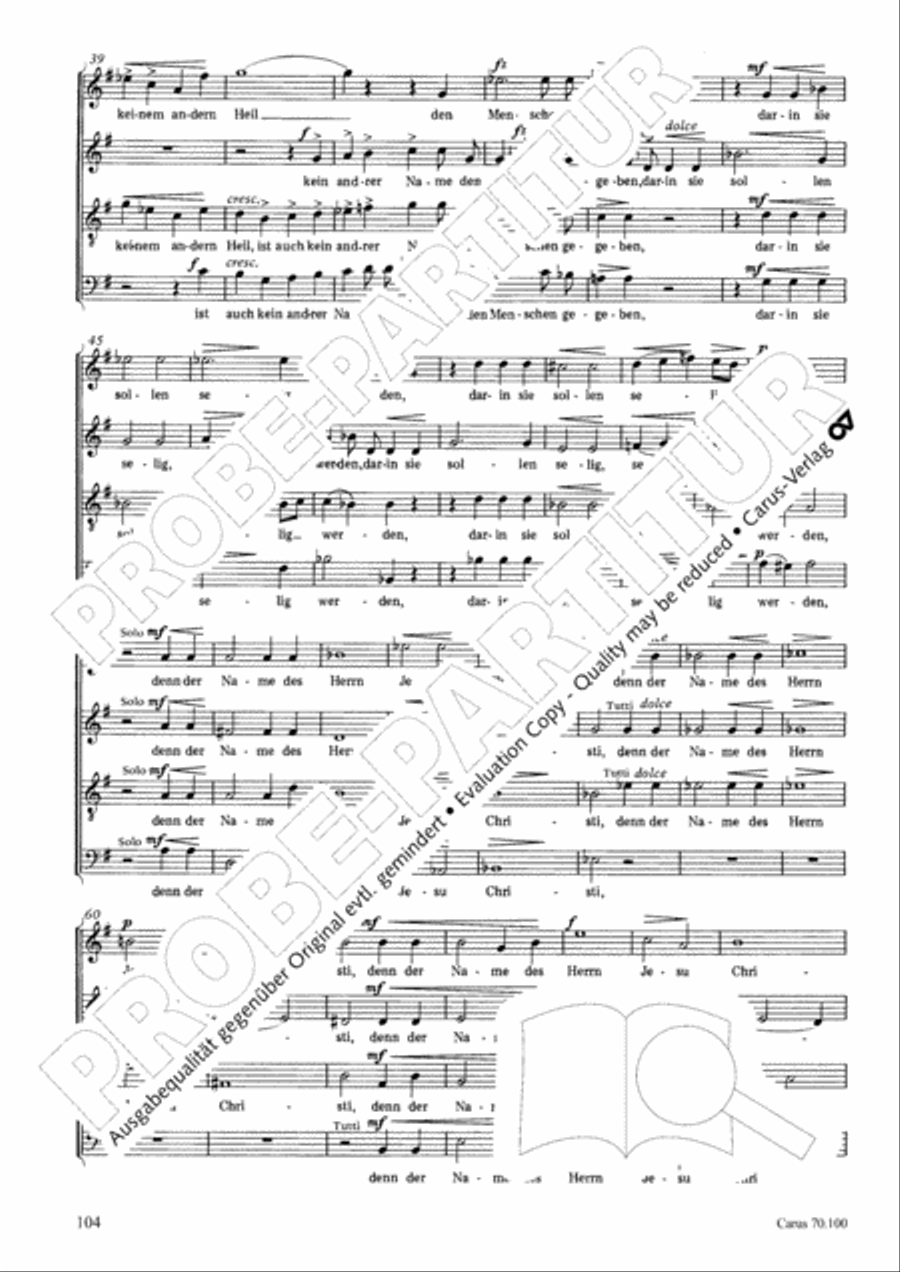 Geistliches Chorbuch der Romantik Choir scores gallery preview page 105