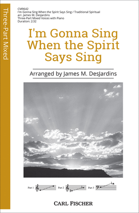 Book cover for I'm Gonna Sing When the Spirit Says Sing