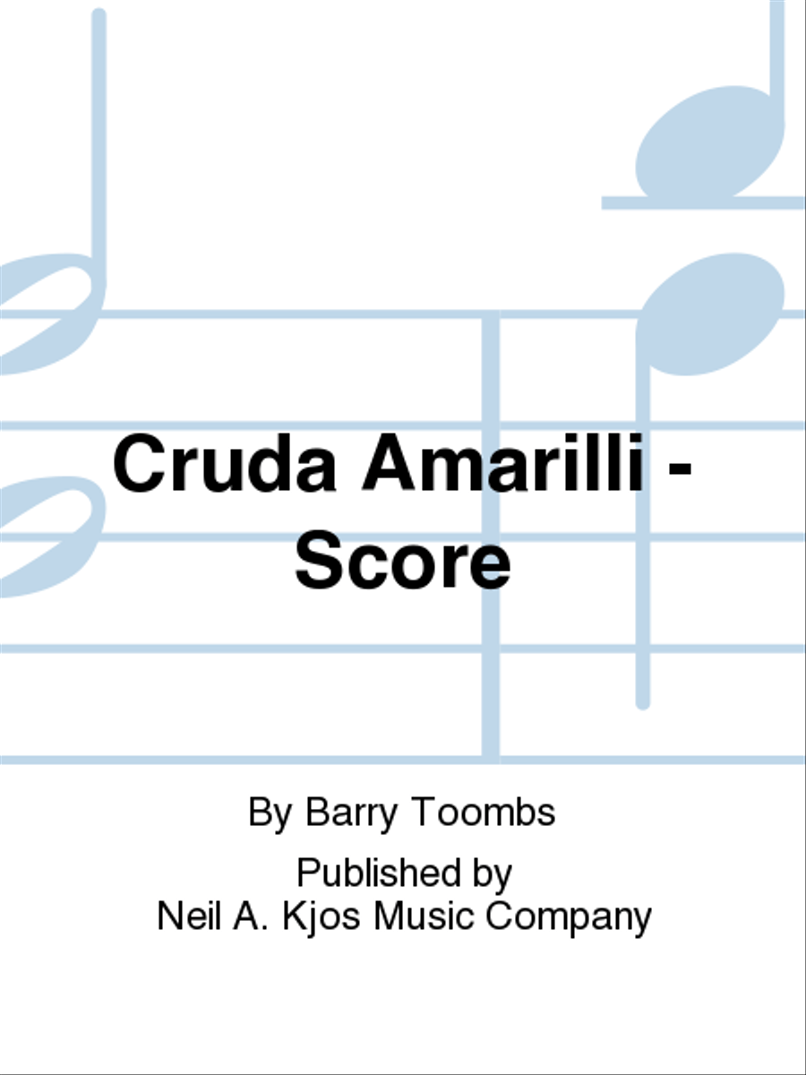 Cruda Amarilli - Score Concert Band scores gallery preview page 1