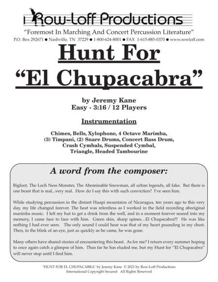 Hunt For El Chupacabra