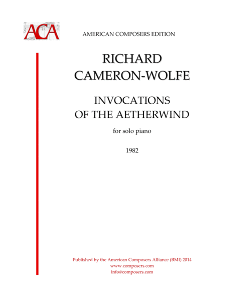 [Cameron-Wolfe] Invocations of the Aetherwind Piano Solo scores gallery preview page 1