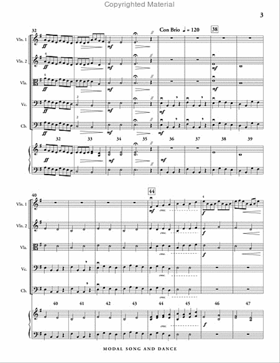 Modal Song and Dance String Orchestra scores gallery preview page 4