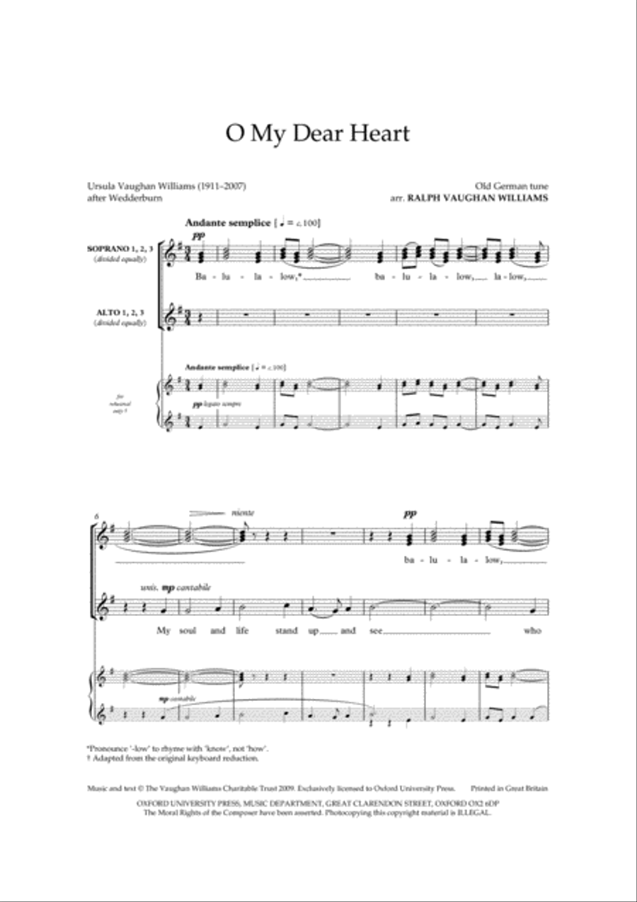 O My Dear Heart 3-Part scores gallery preview page 2