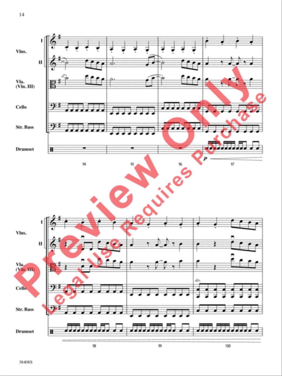 Firework String Orchestra scores gallery preview page 15
