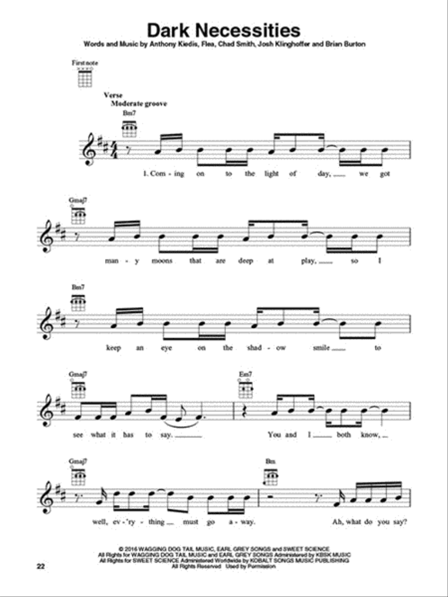 Red Hot Chili Peppers for Ukulele Ukulele scores gallery preview page 5