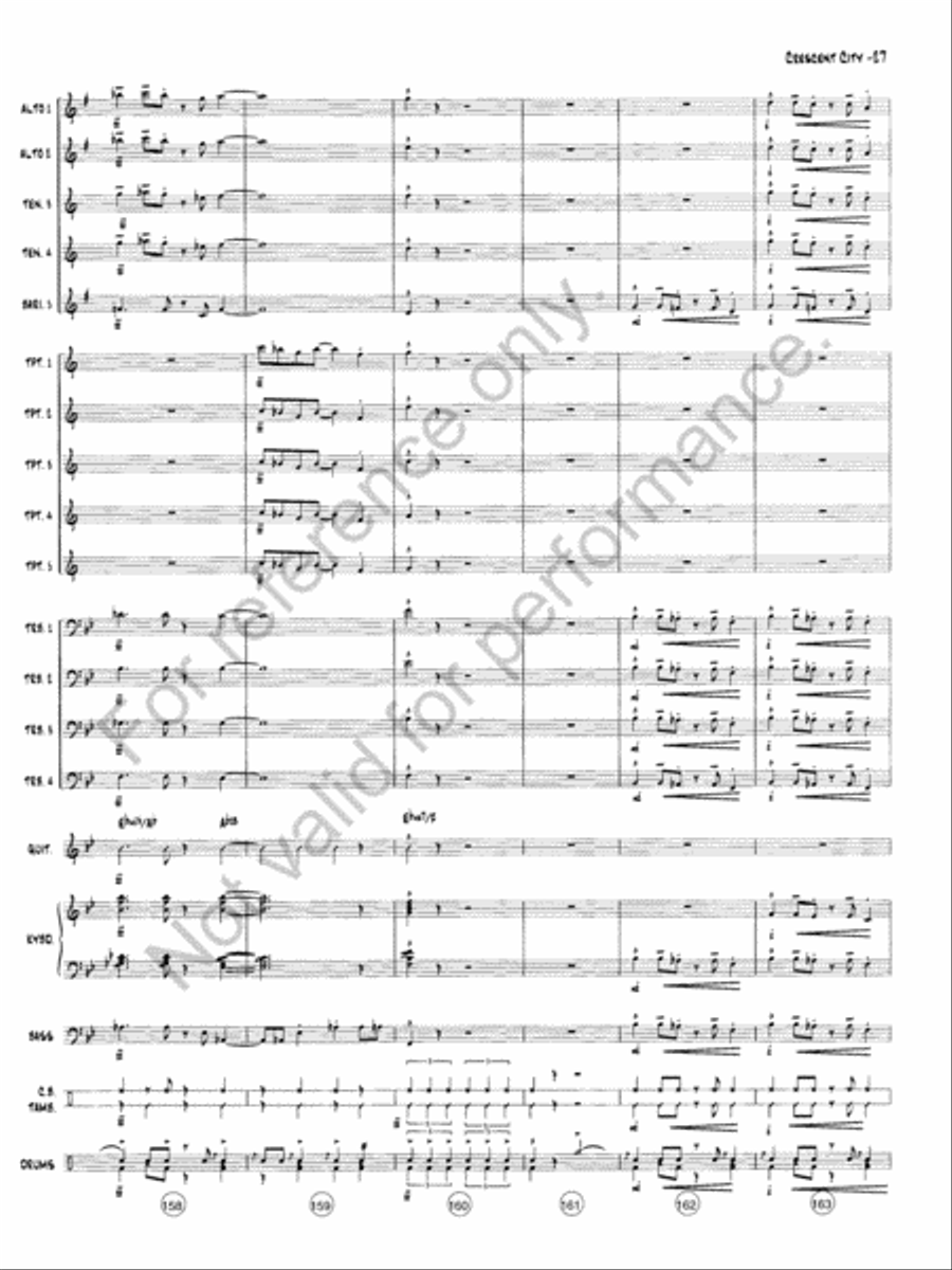 The Crescent City Stomp Jazz Ensemble scores gallery preview page 28