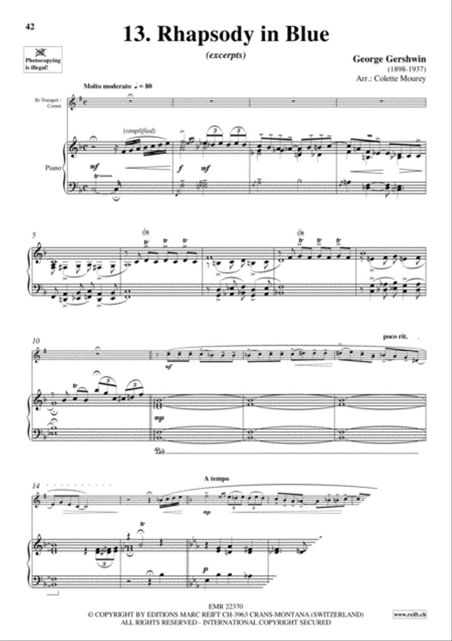 Gershwin 20 Greatest Hits Cornet scores gallery preview page 15