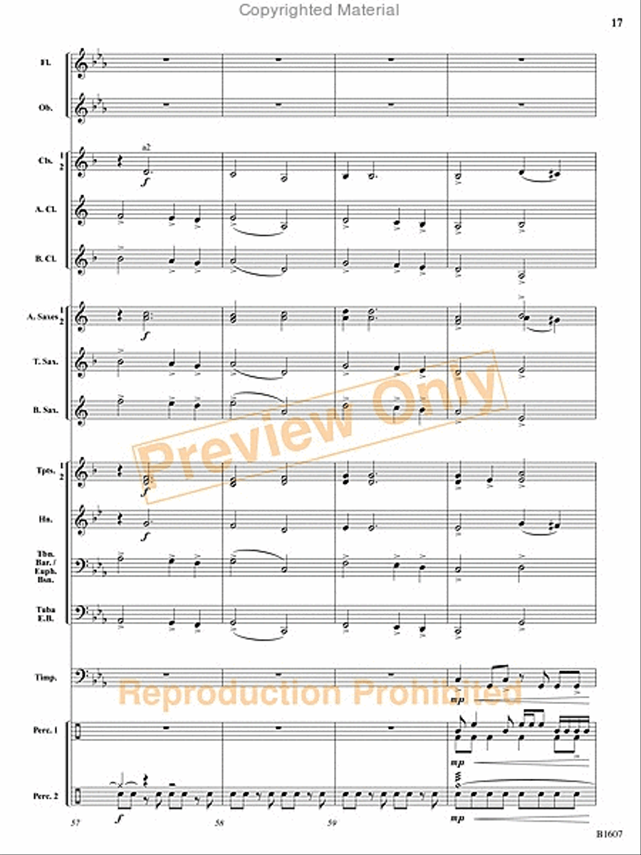 The Fires of Bandai Concert Band scores gallery preview page 18