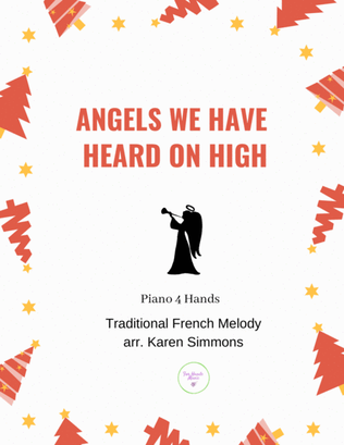 Book cover for Angels We Have Heard on High (Piano Duet, Four Hands)
